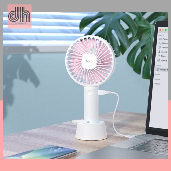 Quạt tích điện mini du lịch Hoco F13