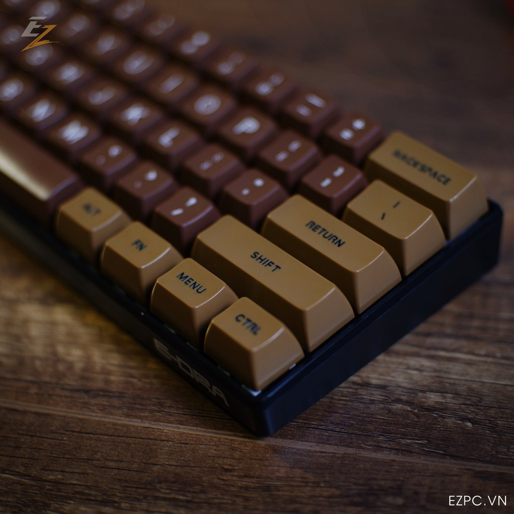 Keycap SA Profile Dark Chocolate ABS Double Shot 108 Phím