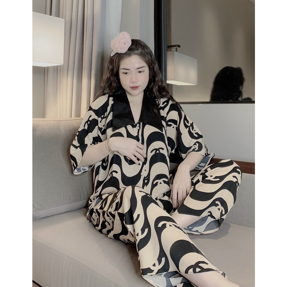 Pijama - Bộ Lụa Ngủ Tay Ngắn, Chất Liệu Mango Mát Lịm [HÀNG CHUẨN ĐẸP] | BigBuy360 - bigbuy360.vn