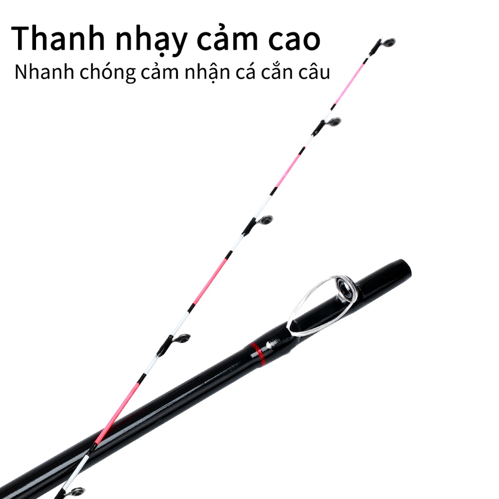 OneTwoFit Cần câu1,8m Cần câu xoay bằng sợi thủy tinh Đáy câu có thể được lưu trữ fishing rod OT042701