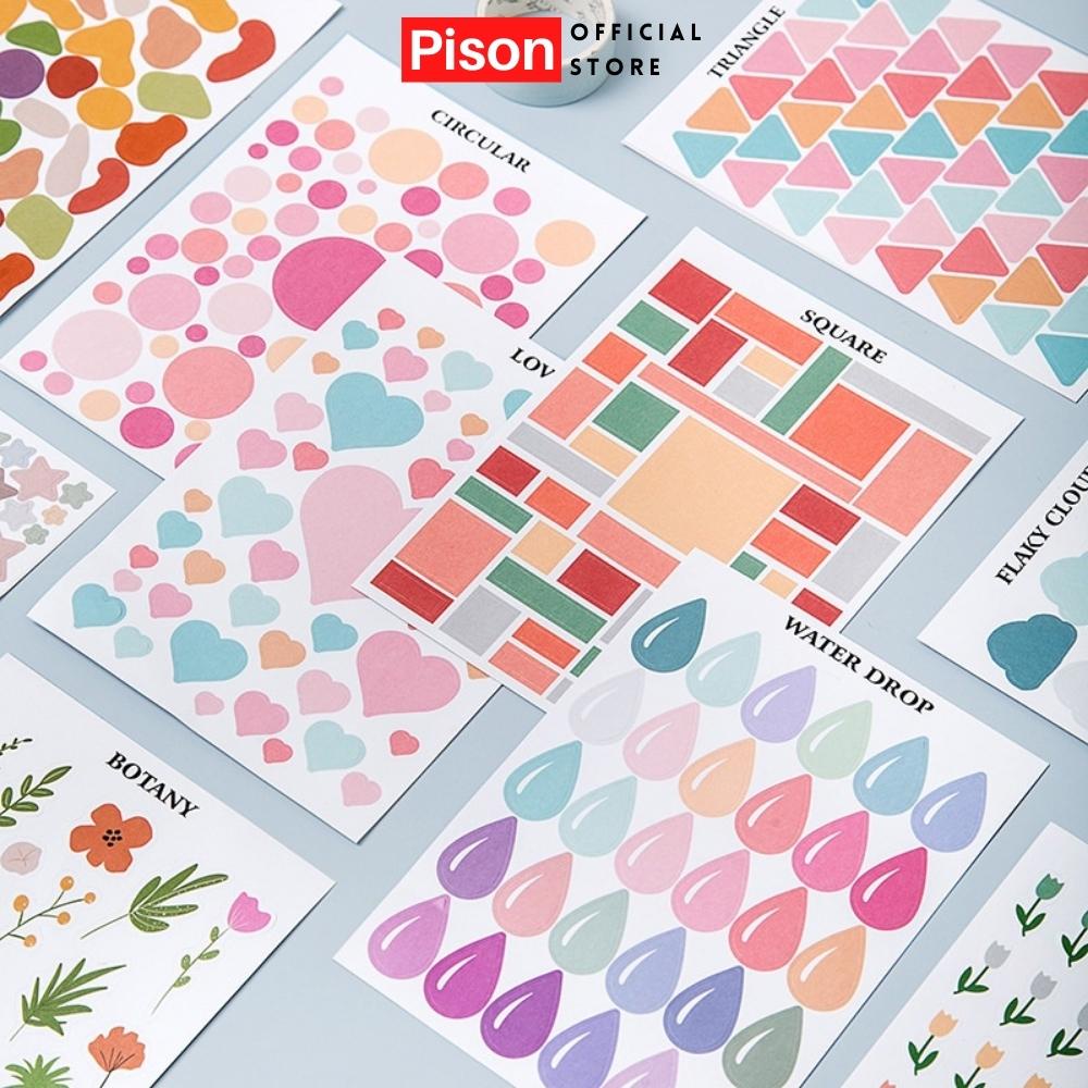 Sticker trang trí nhiều mẫu Pison dễ thương, hình dán cute decor đáng yêu giá rẻ - lẻ 1 tấm theo phân loại