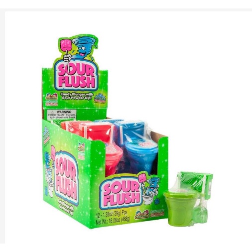 Set 3 chiếc Kẹo Mút Bồn Cầu Sour Flush 39g đủ 3 màu - Mỹ