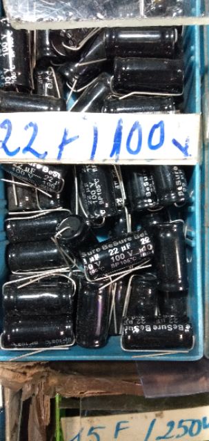 Tụ loa 2 đầu 22uf 100v combo 5