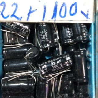 Tụ loa 2 đầu 22uf 100v combo 10