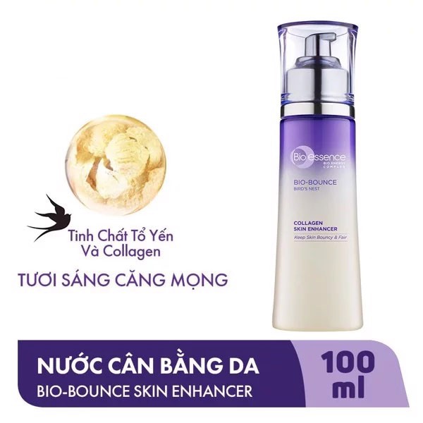 Nước Hoa Hồng Dưỡng Ẩm Da Tinh Chất Tổ Yến Bio Essence Birds Nest Nutri Collagen Skin Enhancer