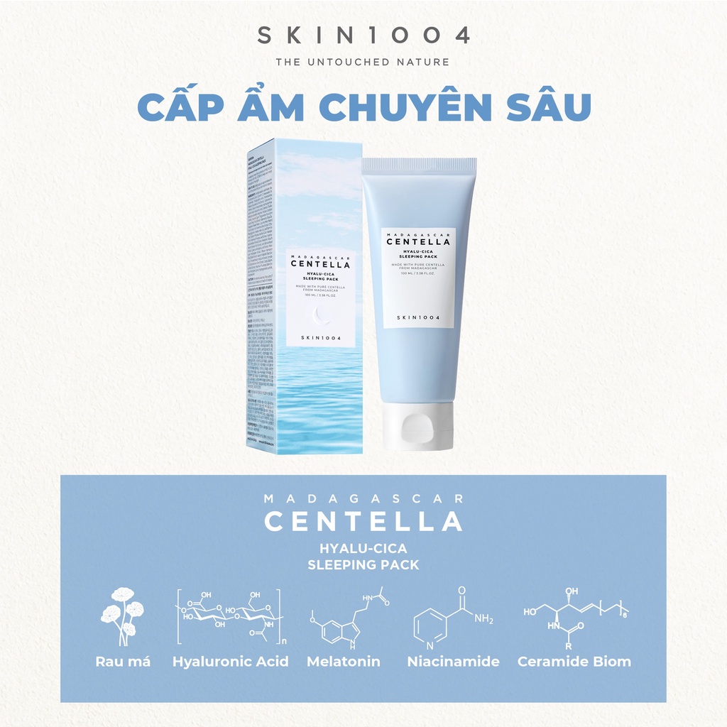 Mặt nạ ngủ Skin1004 Madagascar Centella Hyalu-cica Sleeping Pack 100ml