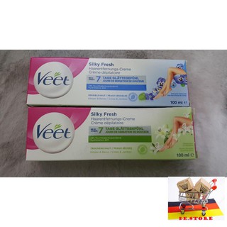 [DE] Kem tẩy lông Veet Silk & Fresh mẫu mới xách tay Đức