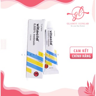(CHÍNH HÃNG) Tretinoin Vitacid 0.025% - Vitacid Retinoic 0,05% - Vitacid Tretinoin 0.1% - Kem hỗ trợ giảm mụn