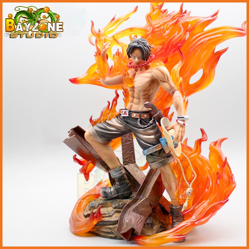 Mô hình ace hỏa quyền kèm hiệu ứng siêu đẹp ( one piece )