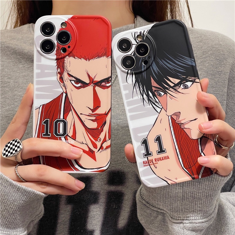 Ốp Điện Thoại Mềm Họa Tiết Hoạt Hình slam dunk Kaede Rukawa Sakuragi Hanamichi Cho IPhone14 13 12 11 Pro MAX X/XS XR XSMAX 7P/8P Plus