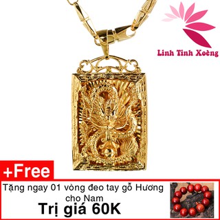 Mặt dây chuyền nam mạ vàng cao cấp Mãnh hổ Xuất Sơn MK258 tặng vòng 60k