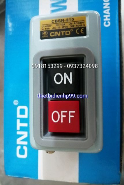 Công tắc nhấn giữ on off 380V 10A_cbsn-310