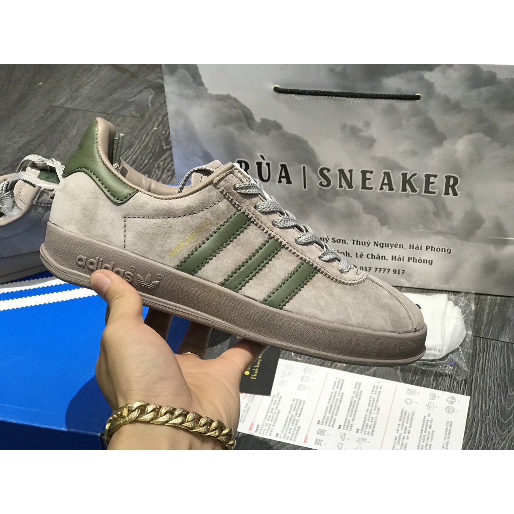 Siêu Phẩm Giày Thể Thao Sneaker A.di.das. BRoom.MFieLD Xám Xanh Lá Cao Cấp Ảnh Thật + freeship + Tặng Tất