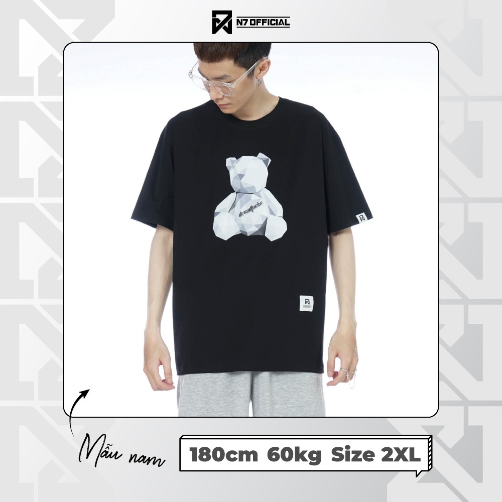 Áo thun Big Bear unisex N7 phông trơn nam nữ tay lỡ form rộng oversize | BigBuy360 - bigbuy360.vn