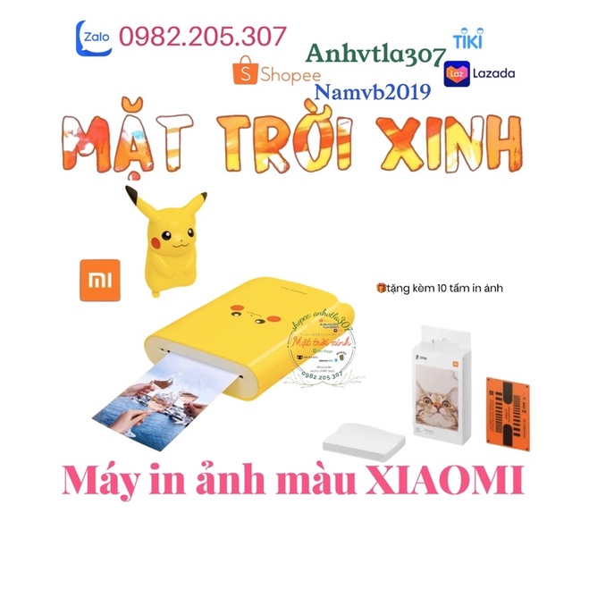 [chính hãng]Máy in ảnh thông minh DIY mini cầm tay XIAOMI AR 300dpi 500mAh chất lượng cao💚