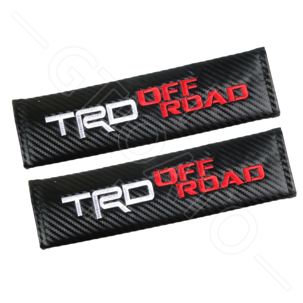 GTIOATO Cho Toyota TRD OFF ROADSợi Carbon DâY Đai An ToàN Ô Tô CàI DâY An ToàN Ô Tô BọC DâY An ToàN Xe HơI Đệm Bọc Dây Đai An Toàn Xe Hơi Phụ KiệN Ô Tô Phụ KiệN Trang Trí Ô Tô