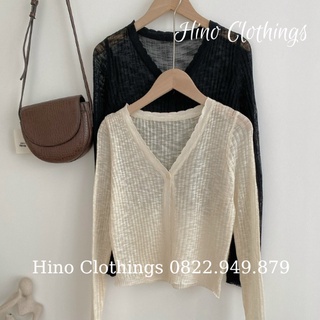 Áo khoác cardigan len mỏng H028