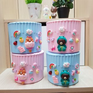 🌺Hộp đựng khăn giấy cuộn gấu Brownn Choco xinh