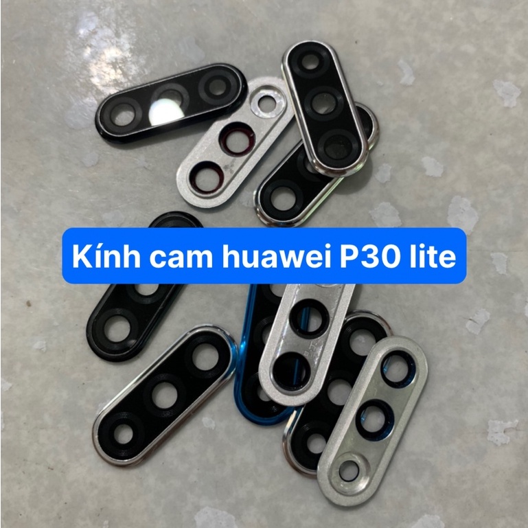 bộ kính camera huawei P30 lite - gồm kính và vành