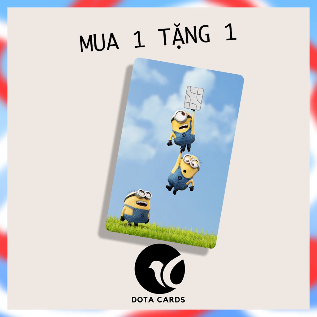 Miếng dán sticker trang trí thẻ ATM, thẻ ngân hàng chung cư, thẻ xe (T )