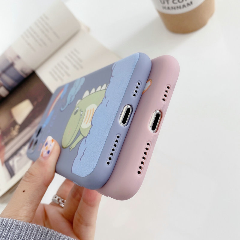 ST|【COD&Ready Stock】Dinosaur Cat Girl Soft Case for Vivo S1 Pro Y20 Y20s Y12s 2021 Y30i Y30 Y50 Y19 Y11 Y12 Y15 Y17 Y65 Y71 Y81 Y91 Y93 Y95 V5s V5 V7 Plus V9 V5 V11 V15 Z1 Pro U10