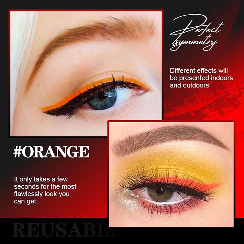 Set 6 Cặp Miếng Dán Kích Mí Tự Dính Lâu Trôi Thời Trang Có Thể Tái Sử Dụng