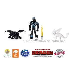 Bộ Kỵ sĩ kèm Rồng mini có hoa văn phát quang phim Bí kíp luyện rồng