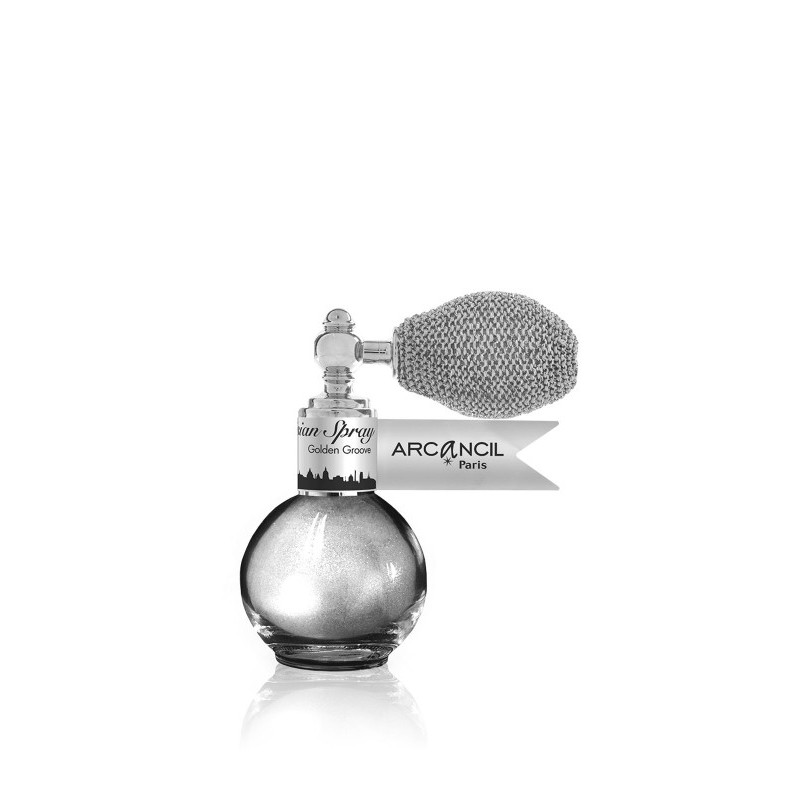 Xịt nhũ kim tuyến Arcancil Parisian Spray Shimmering powder Face, Cleavage and hair 3.5g | BigBuy360 - bigbuy360.vn