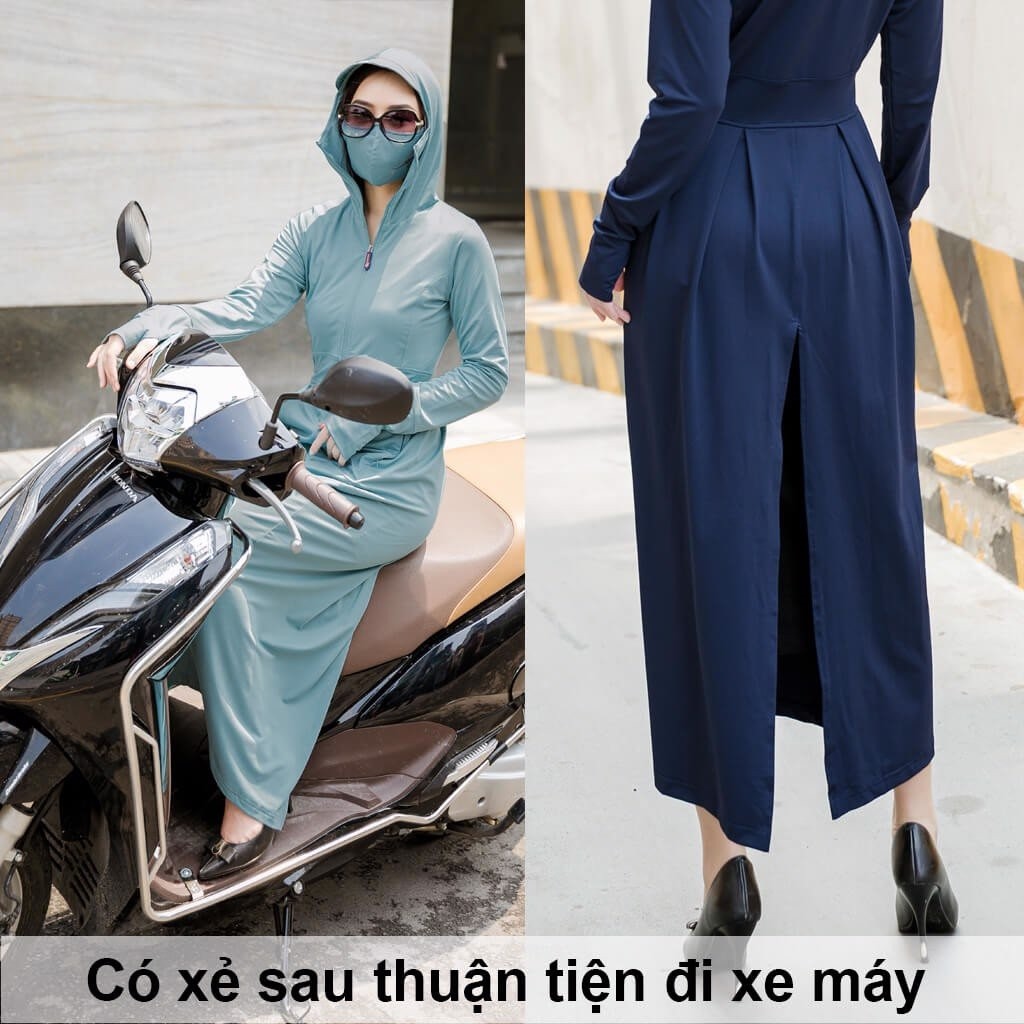 Áo Chống Nắng Nữ Toàn Thân Cao Cấp Dáng Dài Đẹp Keva Phiên Bản Cải tiến Mới Đai Eo Tôn Dáng Siêu Nét | BigBuy360 - bigbuy360.vn