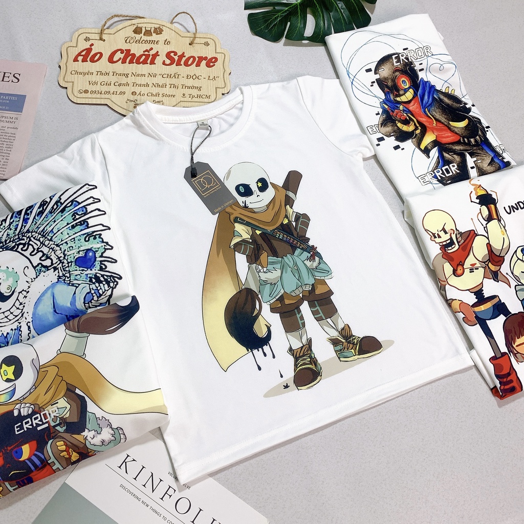 ÁO THUN IN HÌNH SANS UNDERTALE ERROR - BIỆT ĐỘI GANGSTER CHO BÉ TRAI BÉ GÁI S35 | ÁO CHẤT STORE