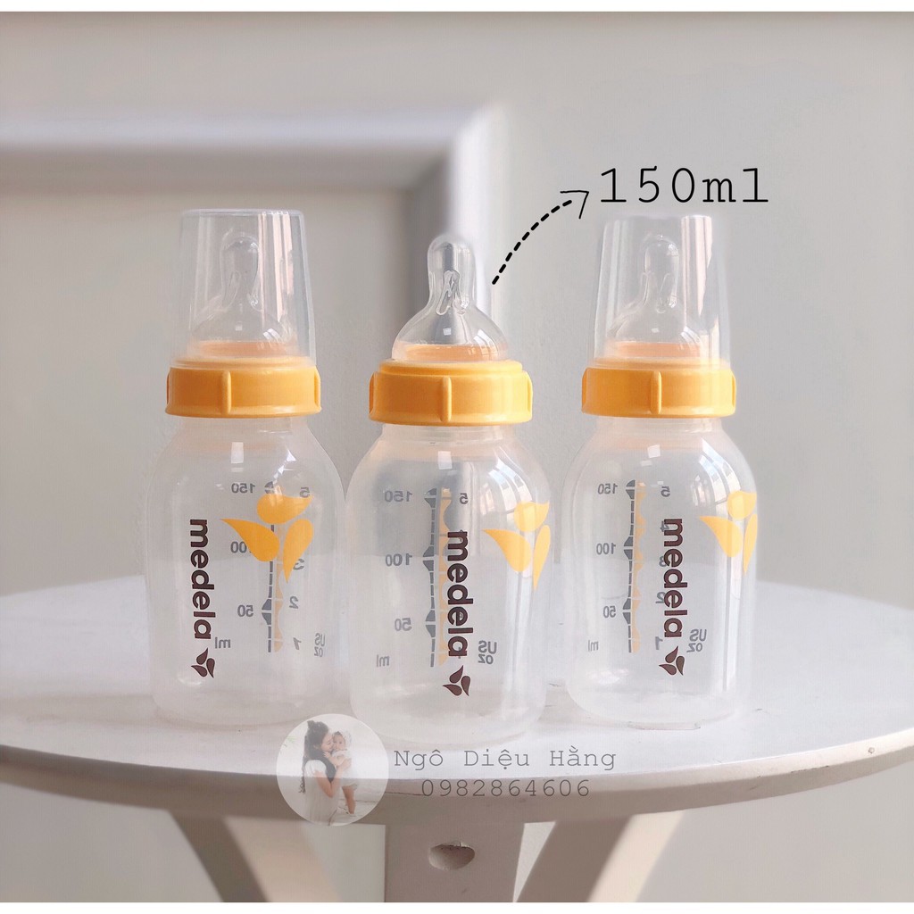 Bộ núm ti và bình trữ sữa chính hãng Mỹ 150ml/250ml