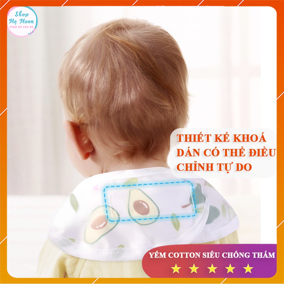 Yếm vải Cotton Cho Bé Siêu Chống Thấm - Cực Nhẹ - Cực Thoáng Mát