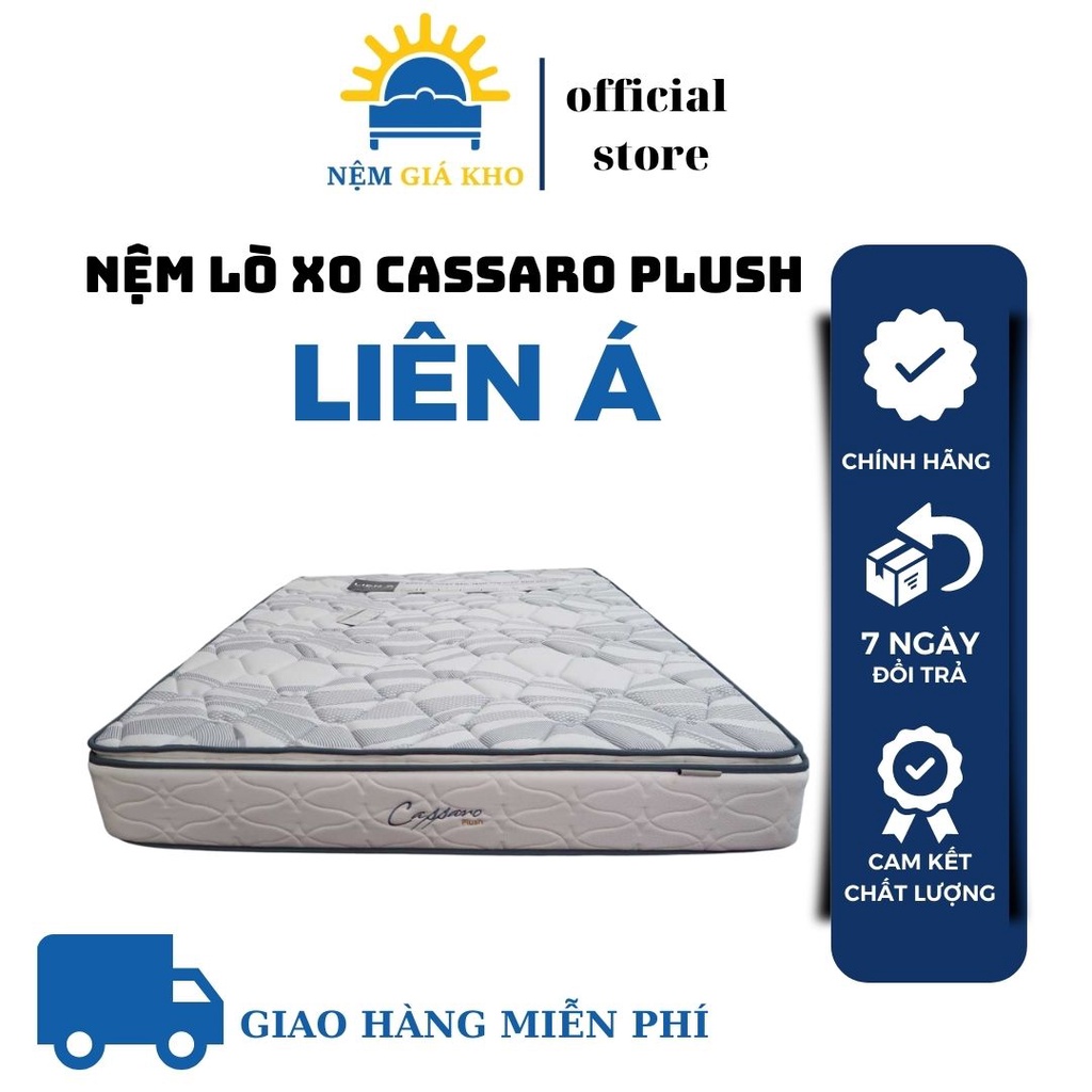 Nệm Lò Xo Liên Á Cassaro Plush Hút Ẩm Tốt - Bảo Hành 10 Năm