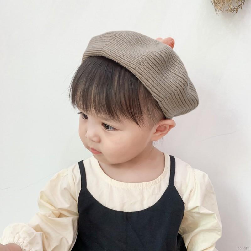 Mũ nồi dệt kim phong cách Hàn dành cho bé 1-6 tuổi