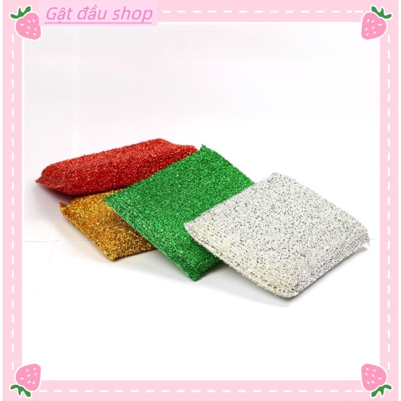 Miếng Rửa Chén Bát Kim Tuyến Tiện Dụng Cho Nhà Bếp Tạo Bọt Siêu Nhiều