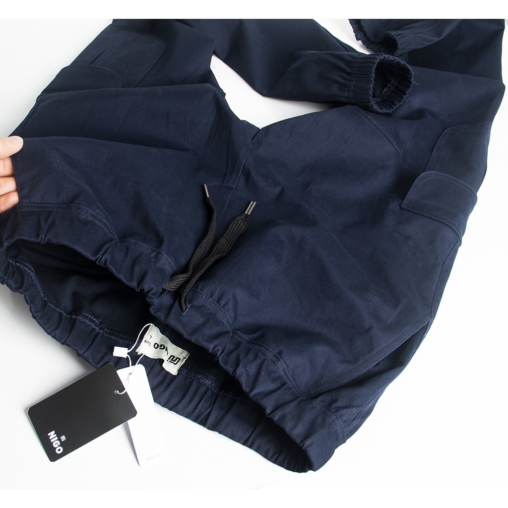 Quần jogger kaki túi hộp Nigo