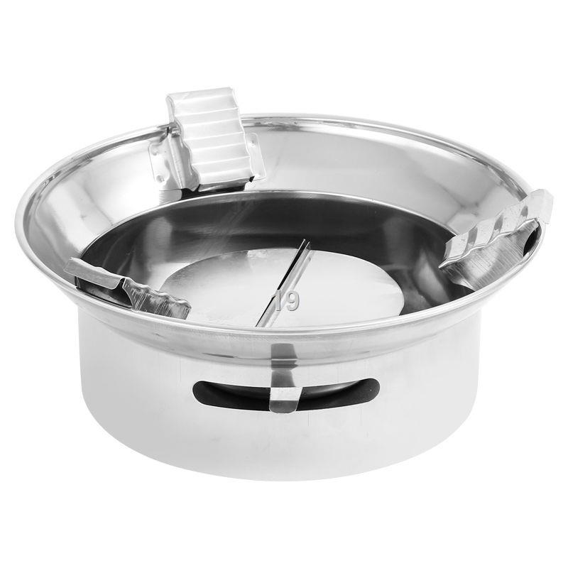 FBếp cồn thương mại tích hợp inox dày nồi lẩu nhỏ Vỉ nướng ngoài trời di động Bộ dã ngoại dạng lỏng và rắn