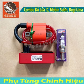 Combo Độ dàn lửa IC, Mobin, Bugi Uma cho Wave Alpha 110, Blade 110, Future 125 SHARK Malaysia