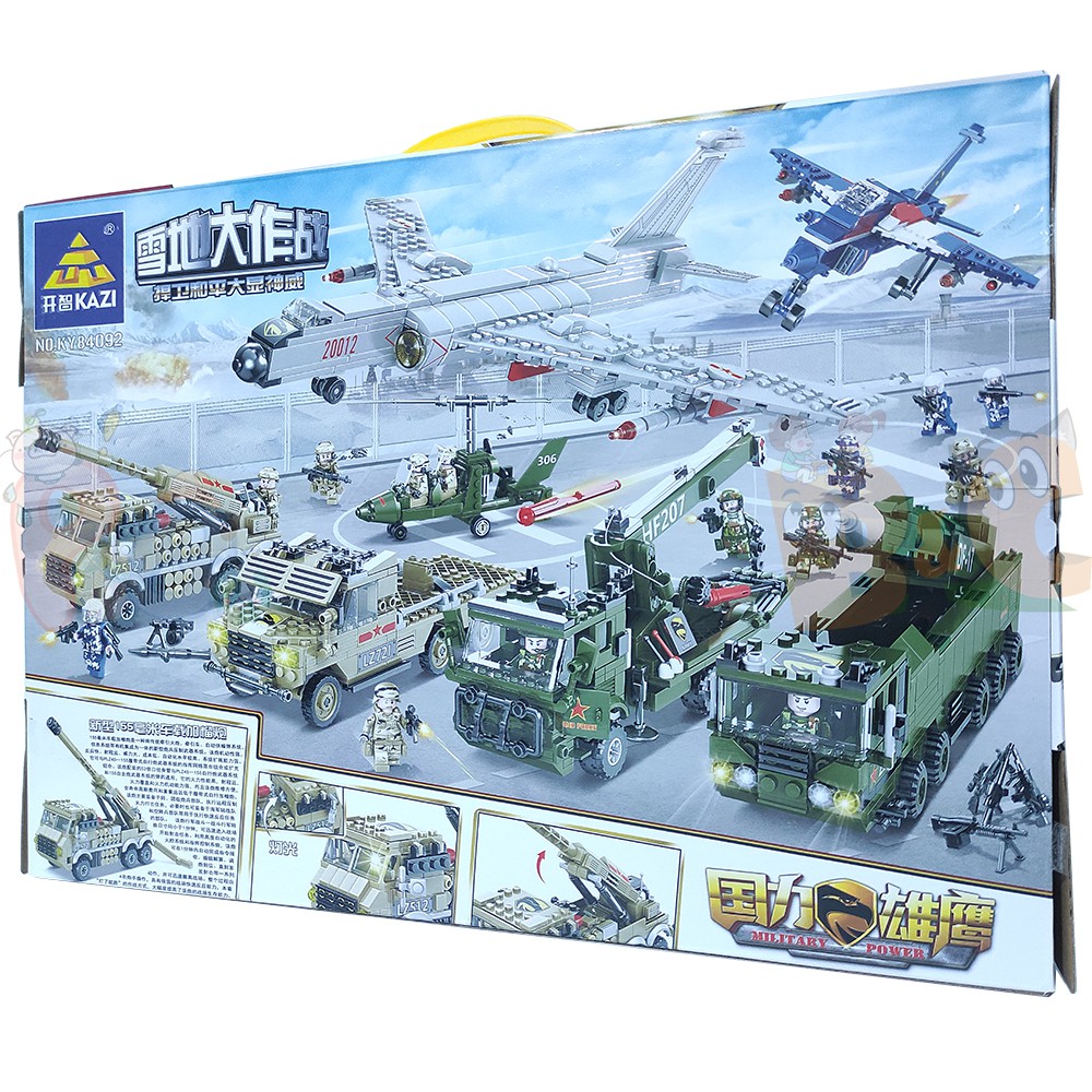 Lego Xe Tải Bắn Pháo - Đồ Chơi Lego Lắp Ghép Xe Quân Sự: Xe Chở Pháo Binh Hạng Nặng - 432+ Chi Tiết - PiBo