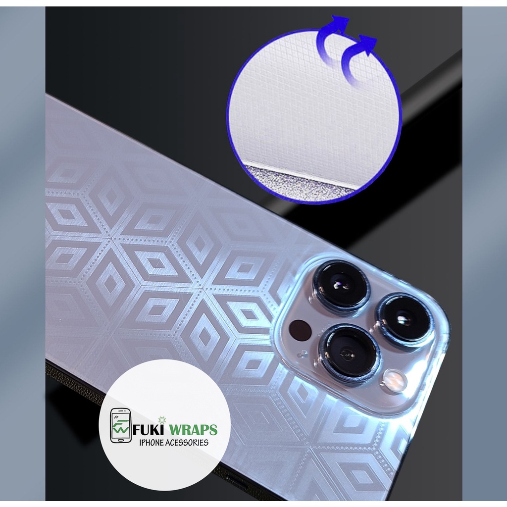 Miếng Dán Skin PPF 4D Khối Rubik Full Viền Dành Cho ip 14promax , 13 Pro Max , 12 Pro Max , 11 Pro Max  - FukiShop