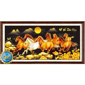 Tranh đính đá Mã Đáo Thành Công Y8257 (130x65), Y8236 (150x70), Y8258 (180x85) df736 (180×85) - TRANH CHƯA ĐÍNH