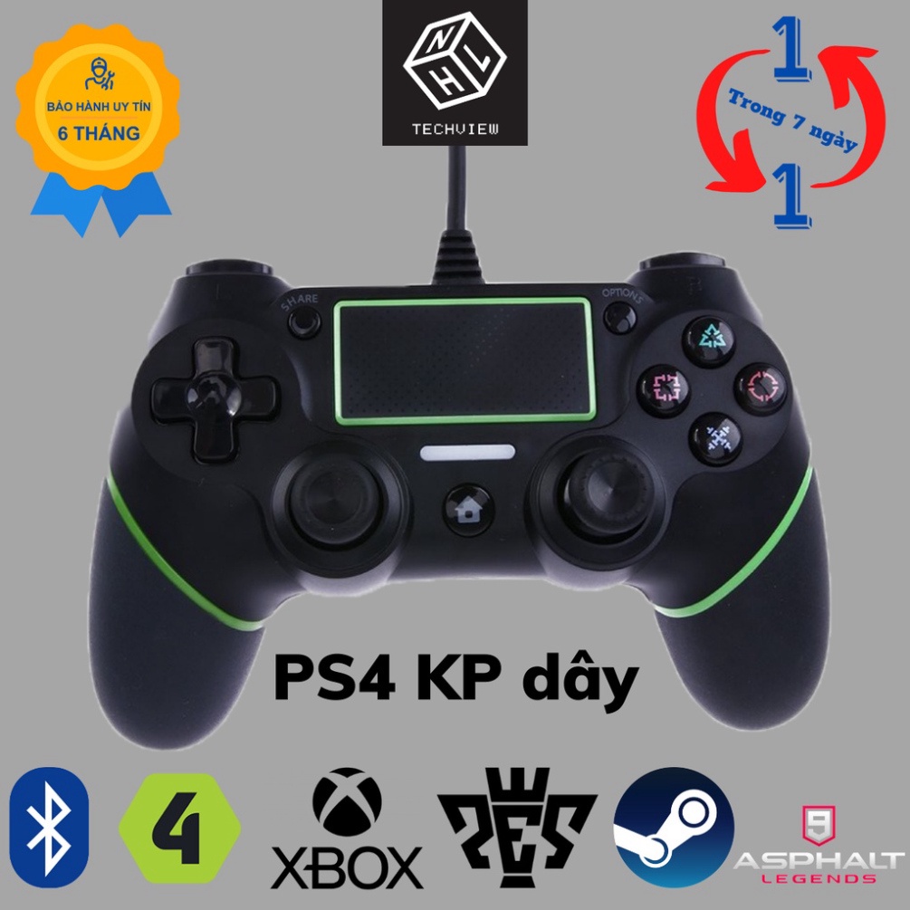 Tay cầm chơi game KP PS4 cho PC/ PS4/ Android hỗ trợ game F04 / PS4Dây Dài 2M cho PC / PS4