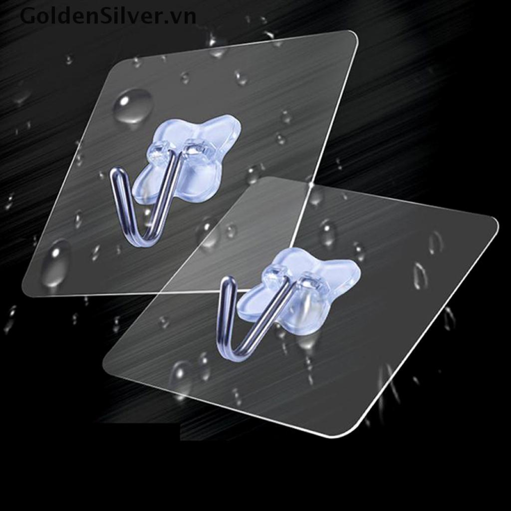 Set 6 Móc Treo Đồ Dán Tường Siêu Bền Tiện Dụng Cho Nhà Bếp