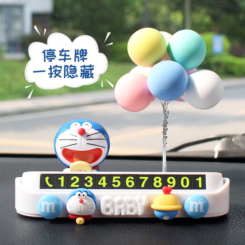 Búp Bê Doraemon Đánh Số Điện Thoại Trang Trí Nội Thất Xe Hơi