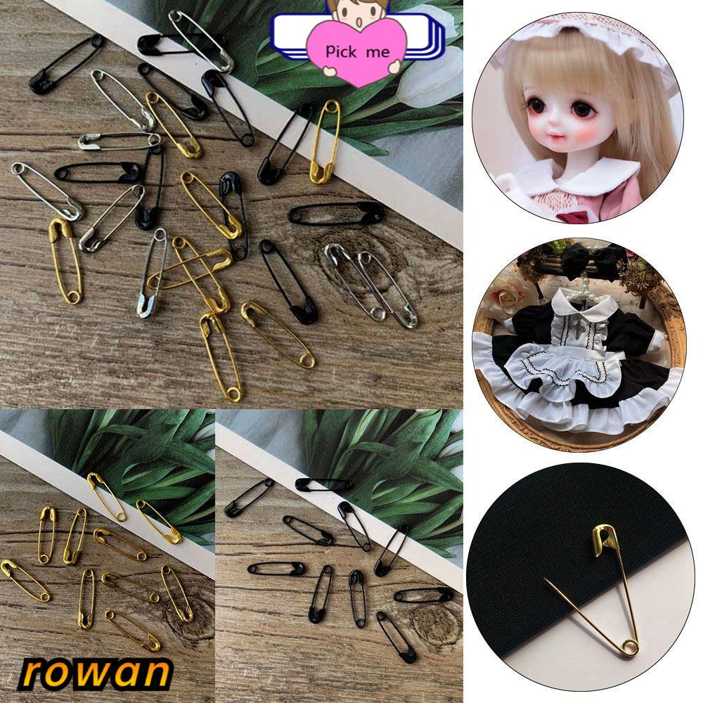 Set 10 kim băng mini 19x4mm bằng kim loại nhiều màu sắc tuỳ chọn dùng may quần áo búp bê