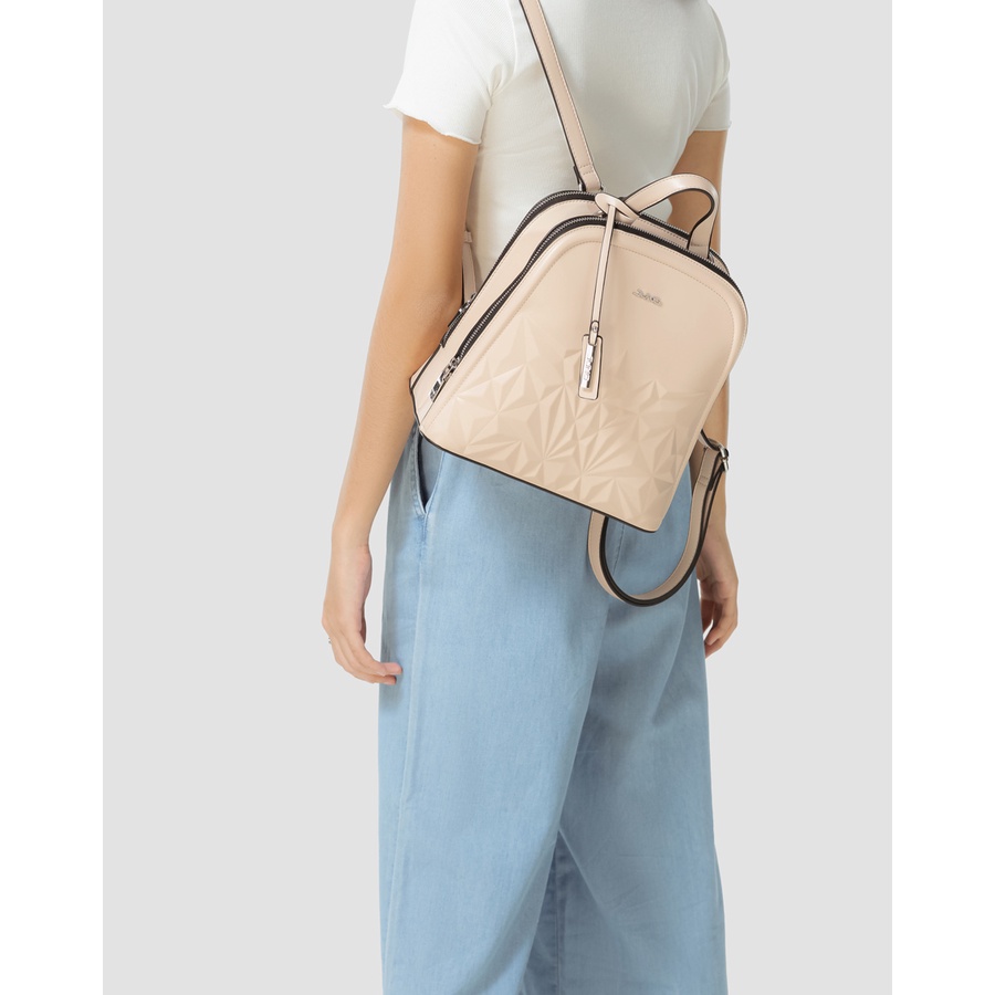 Balo Nữ Thời Trang JUNO Phom Đứng Hoạ Tiết 3D BL063