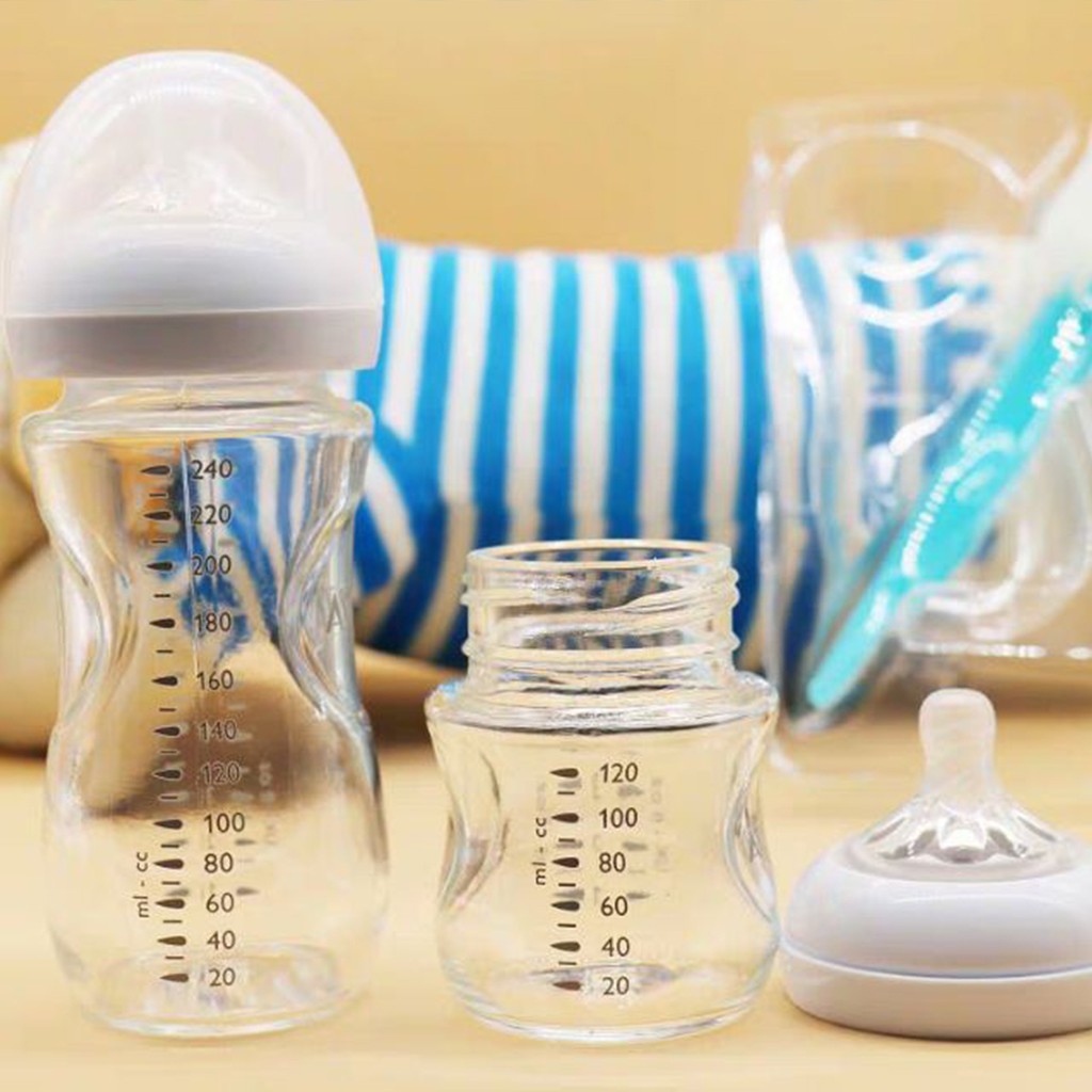 Bình sữa thủy tinh cho bé Philips Avent , bình sữa em bé thiết kế tự nhiên - Monnie Kids