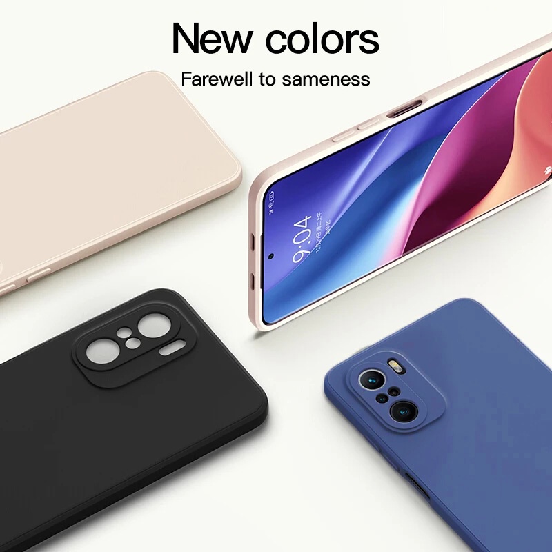 Ốp lưng For Xiaomi Redmi 13C 12 12C 10C 10A 10 2022 9 9A 9C 9T vỏ điện thoại silicone đầy màu sắc hình vuông
