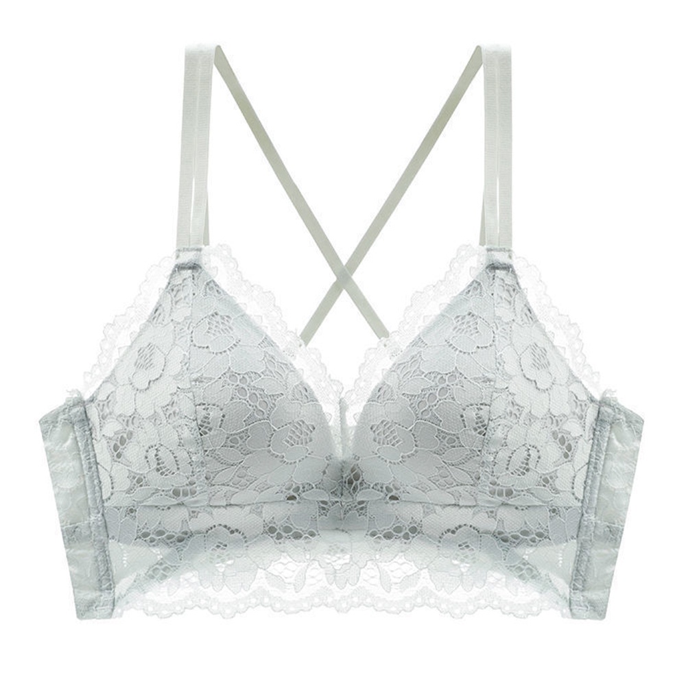 Áo Lót Nâng Ngực 3 / 4 Phối Ren Màu Sắc Nhã Nhặn