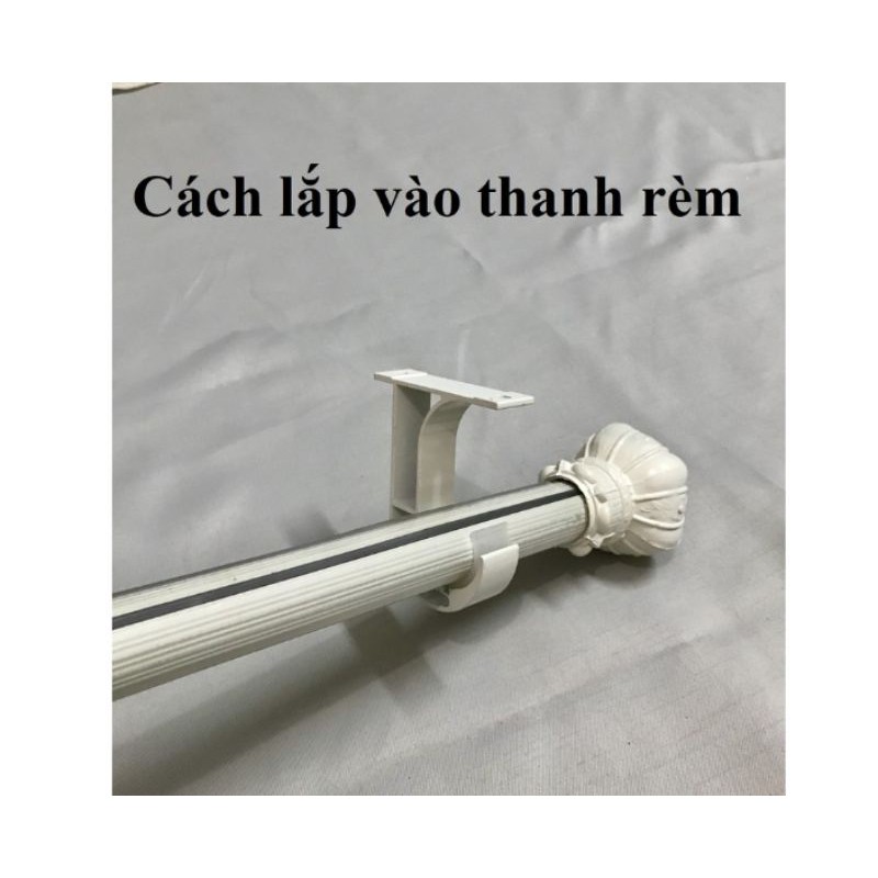 Bát đỡ thanh treo rèm, trụ đỡ thanh treo rèm cửa, phụ kiện lắp giám rèm cửa